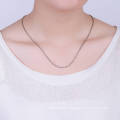 Latest 925 Pure Silver Twist Chain Necklace Design